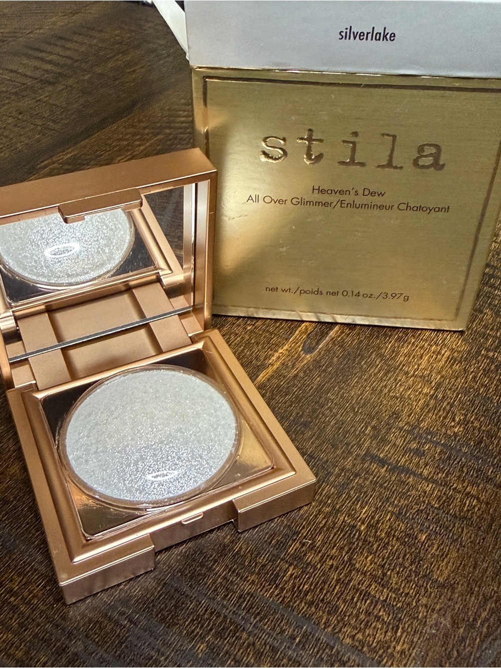 Stila Silver Shimmer Compact in Silverlake